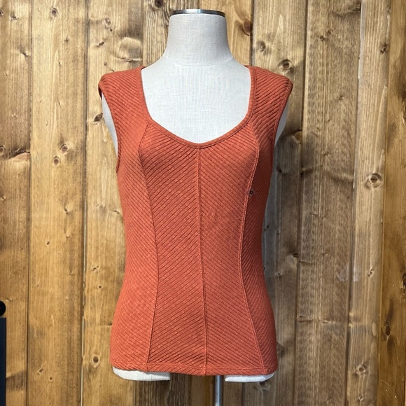 NWT Maurices Small XS Orange Corset Style Tank Top - Picture 3 of 9
